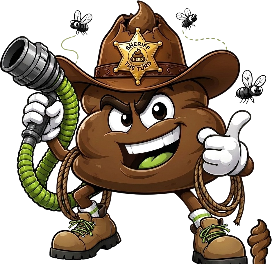 The Turd Herd sheriff mascot