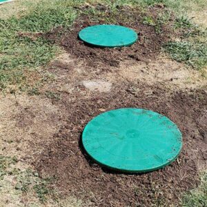 covers for a septic tank on the ground